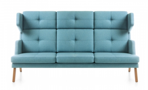 Sofa Lahti 3-Sitzer hohe Rückenlehne